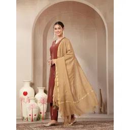 Nayam By Lakshita Women Ethnic Motifs Embroidered Kurta with Trousers image 2