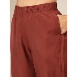 Nayam By Lakshita Women Ethnic Motifs Embroidered Kurta with Trousers image 4