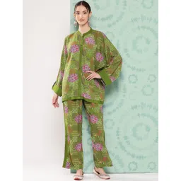 Nayam By Lakshita Women Floral Printed Regular Kurti with Palazzos-picture-29