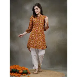 Nayam by Lakshita Yellow Viscose Printed Kurti-picture-40