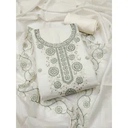 Nayanthara Trends Embroidered Unstitched Dress Material-picture-13