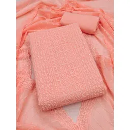 Nayanthara Trends Embroidered Unstitched Dress Material-picture-14