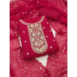 Nayanthara Trends Embroidered Unstitched Dress Material-picture-22