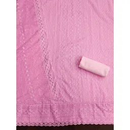 Nayanthara Trends Embroidered Unstitched Dress Material image 4