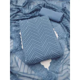 Nayanthara Trends Floral Embroidered Chikankari Georgette Unstitched Dress Material-picture-15