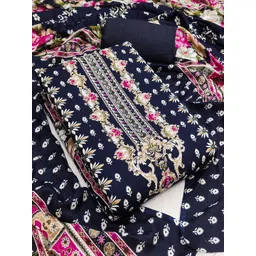 Nayanthara Trends Printed Viscose Rayon Unstitched Dress Material-picture-40