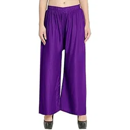 nayla creation Rayon Palazzo for Women|Stylish Bottom Wear Casual Plazo for Girls|Regular Fit Plain/Solid Palazzo|Western Palazzo for Women-picture-48