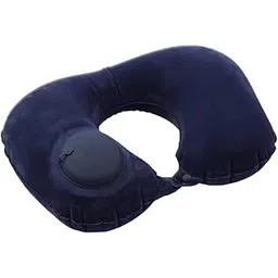 nc U-Shaped Neck Pillow, Automatic Inflatable Camping/Travel Pillow for Travel Travel Pillow Soft Velvet Inflatable Pillow for Office, Airplane, Home, Carry-on, Comfortable and Convenient (Navy Blue)-picture-52