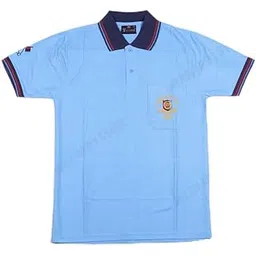 NCC Light Blue Cotton Blend Polo T-Shirt, Half Sleeve, Regular Fit, Casual Wear-picture-22