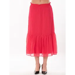 ND & R Self-Design Tiered Midi Skirt-picture-24