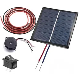 ND TECH Solar for DIY, Solar Panel 6v- 100 mah, 70mm*70mm*03mm, Solar Panel in Square Shape,2 ON/Off Switch, 2 Meter Wire-picture-24