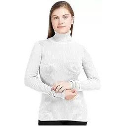 ndless sports High Neck T-Shirt for Women - Versatile & Fashionable Top White-picture-30