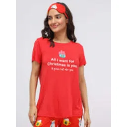 Necesera Women Printed Round Neck Cotton Top-picture-20