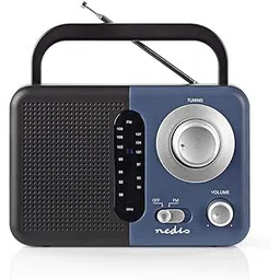 Nedis RDFM1300GY FM Radio | 2.4 W | Carying Handle | Black/Grey-picture-14