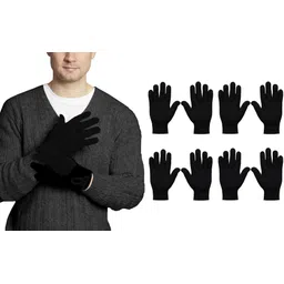 neeba Solid Winter Men Gloves-picture-33