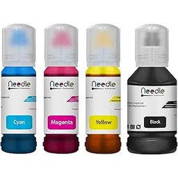 Needle CMY 70gms + K 135gms (CMYK Combo) 001/003 Inkjet Ink Compatible with L3150 L3110 L3100 L3151 L3152 L1110 L3115 L3116 L3156 L4150 L6170 L4160 L5190 L6190 L6178 Ink Tank Printers-picture-32