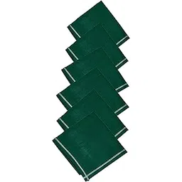 neelam Men's Dark Green Handkerchief Cotton (Set Of 6 PC) -MADE IN INDIA-picture-22