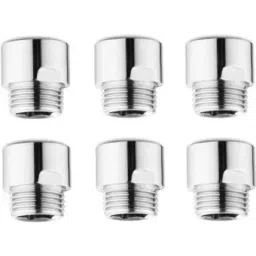 Neelkund 1.5 inch Stainless Steel Silver Extension Nipple (Pack of 6)-picture-45