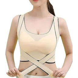 neellohit Women’s Padded Bra Full Back Coverage Fitness Wireless Slip on Bra for Workout Gym and Yoga Bralette Tank Top Bras-picture-44