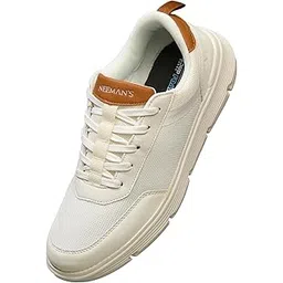 neeman's Melange Dress Sneakers for Men | Breathable Mesh & Faux Leather Upper | Lightweight EVA Sole with Natural Rubber | Stylish Lace-Up Sneakers for Travel & Everyday Casual Comfort-picture-54