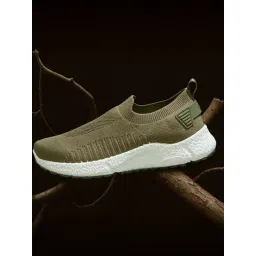 Neemans Men's Knit Ease Slip On Green Walking Shoes-picture-24