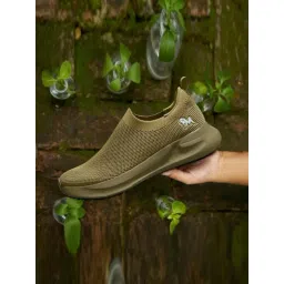 Neemans Men's ReLive Knit Olive Walking Shoes-picture-35