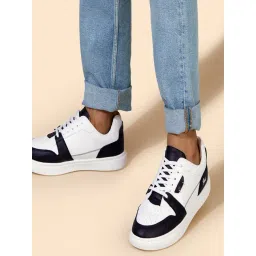 Neemans Men's Retro Slick Black & White Casual Sneakers-picture-23