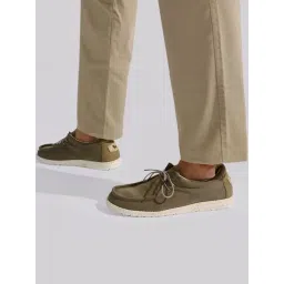 Neemans Men's Wanderers Khaki Derby Shoes-picture-31