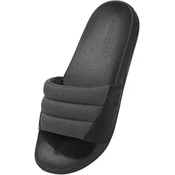 neeman's Squooshy Slides for Men | Cushioned & Comfortable Flip Flops for Men | Everyday Comfort, Flexible and Breathable | White/Red UK12-picture-28