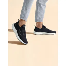 NEEMANS Unisex Textured Lightweight Contrast Sole Lace-Up Sneakers-picture-31