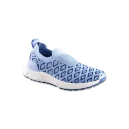 Neemans Women's Blue Crystal Knit Slip On Sneakers-picture-36
