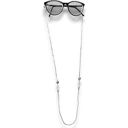Neersterlings Decorative Silver Eyeglass Chain with Beads | Fashion Glasses Holder Strap-picture-52