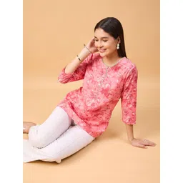 NEESH Floral Print Flared Sleeve Crepe Top-picture-10