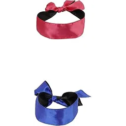 NEEV ENTERPRISE Adjustable Satin Blindfold/Eye Cover/Sleep Mask/Satin Eye Covers for Couple,Travel, Nap, Meditation (PACK OF 2)-picture-13