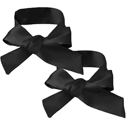 Neev Enterprise Adjustable Satin Blindfold/Eye Cover/Sleep Mask/Satin Eye Covers For Couple,Travel, Nap, Meditation (Pack Of 2),Black-picture-11