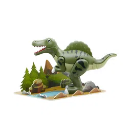 NEGOCIO Magnetic Dinosaur World Simulation Puzzle Toys for Kids- PACK OF 1- COLOR MAY VARY-picture-23