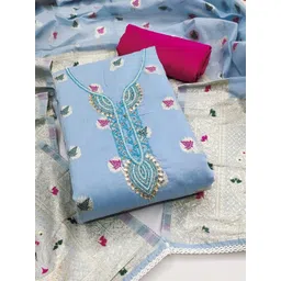 NEGRONI Floral Embroidered Unstitched Dress Material-picture-6