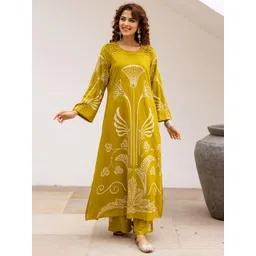 Nehamta Women Ethnic Motifs Printed Kurta with Palazzo-picture-21