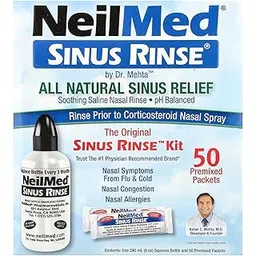 NeilMed Sinus Rinse - A Complete Sinus Nasal Rinse Kit, 50 count (Pack of 1)-picture-21
