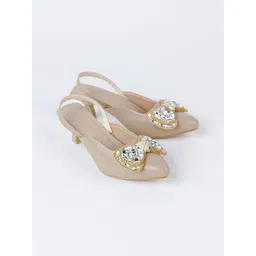 NELCOZ Embellished PU Kitten Pumps-picture-11