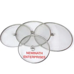 nemi Stainless Steel Food Cover/Milk Cover Jali/Steel Jali/Multipurpose Net Lid Set 6 inch, 7 inch, 8 inch, 9 inch Lid Set-picture-37