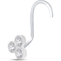 nemichand jewels 925 sterling Silver Handmade Antique oxidised Nose Rings/Nose pin for womens-picture-27