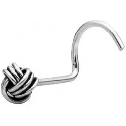 nemichand jewels 925 sterling Silver Trendy Antique oxidised nose pin for womens and Girls (1.5mm approx)-picture-53