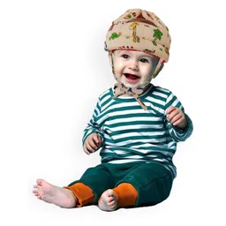 NeonateCare Kids Giraffe Printed Cushioned Adjustable Safety Helmet-picture-14