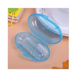 neonatecare Neonate Care Baby Silicone Soft Bristles Finger Tooth Brush With Tongue Cleaner Back And Travel Protective Case Soft Baby Toothbrush For Babies Oral Hygienic Care - Blue ( color and design may vary)-picture-28