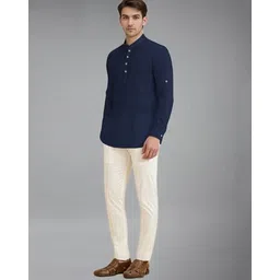 neonomad Men Slim Fit Short Kurta image 3