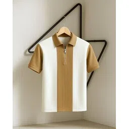 neonomad Men Colour-Block Regular Fit Polo T-Shirt-picture-15