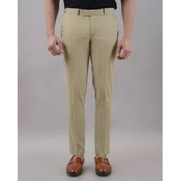neonomad Men Flat-Front Slim Fit Trousers-picture-31