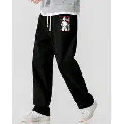 neonomad Men Graphic Print Track Pants with Drawstring Waistband-picture-38
