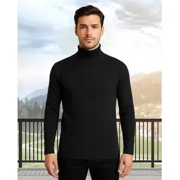 neonomad Men Ribbed Slim Fit High-Neck T-Shirt-picture-29